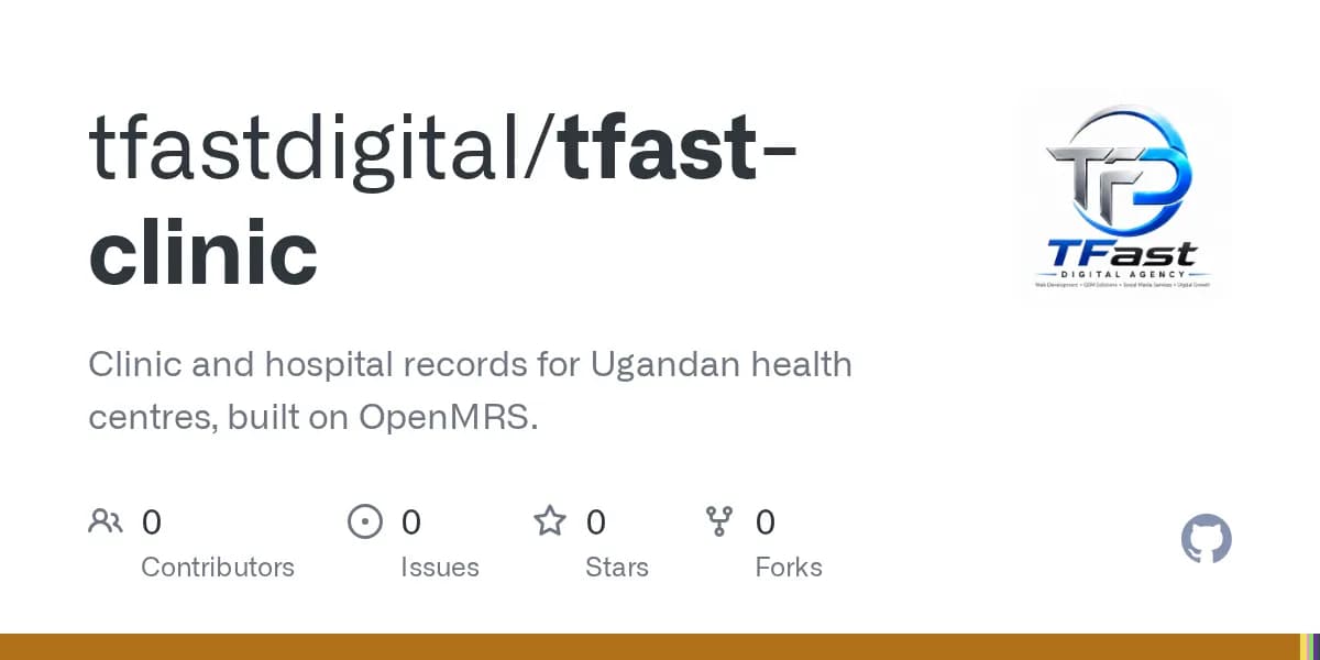 TFast Clinic — GitHub repository card