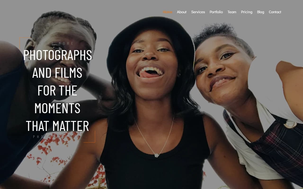 Nuru Studio desktop homepage screenshot