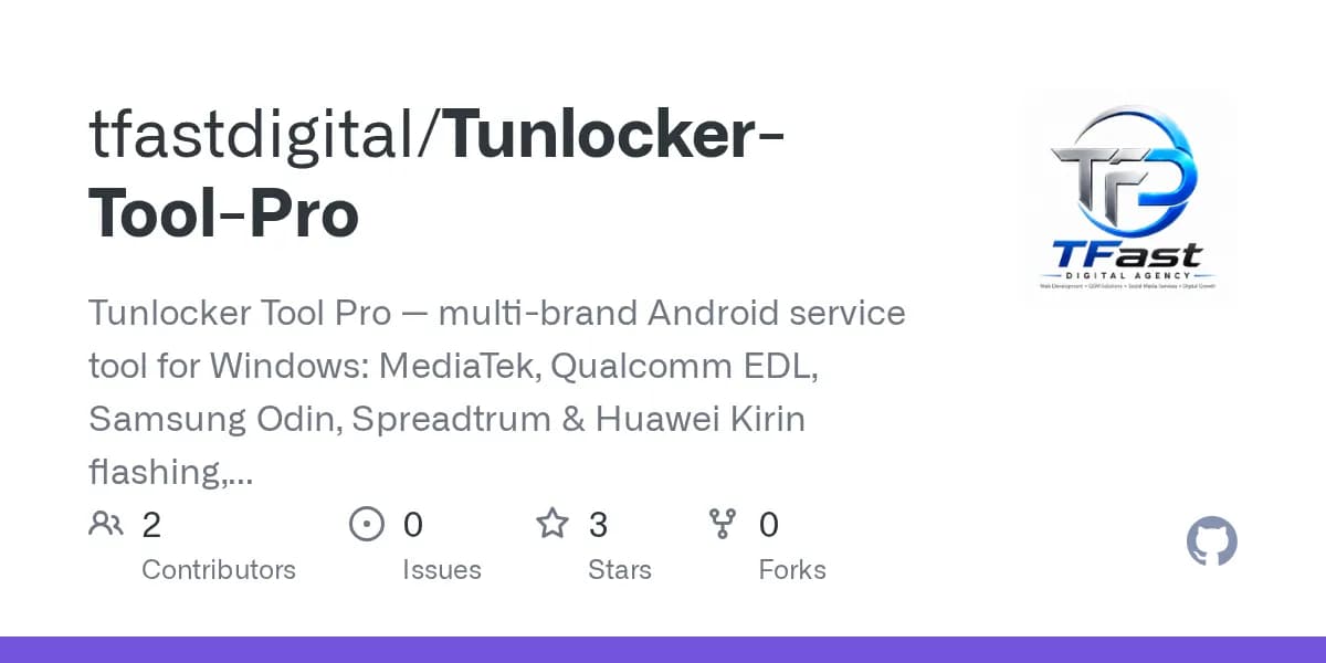 Tunlocker Tool Pro — GitHub repository card