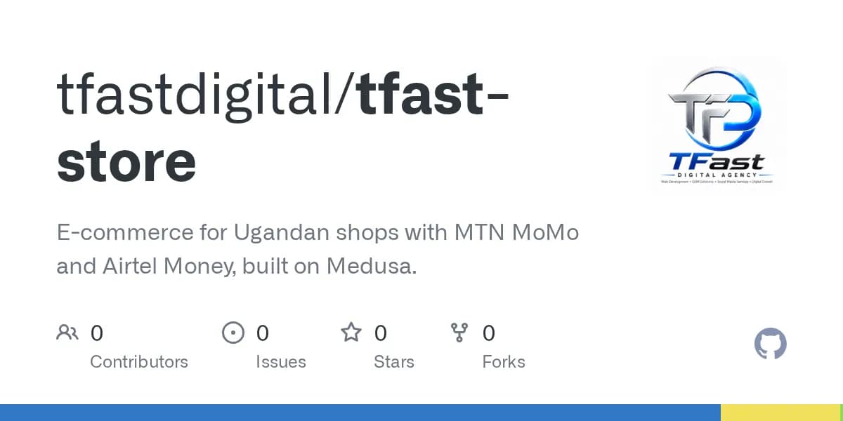 TFast Store — GitHub repository card