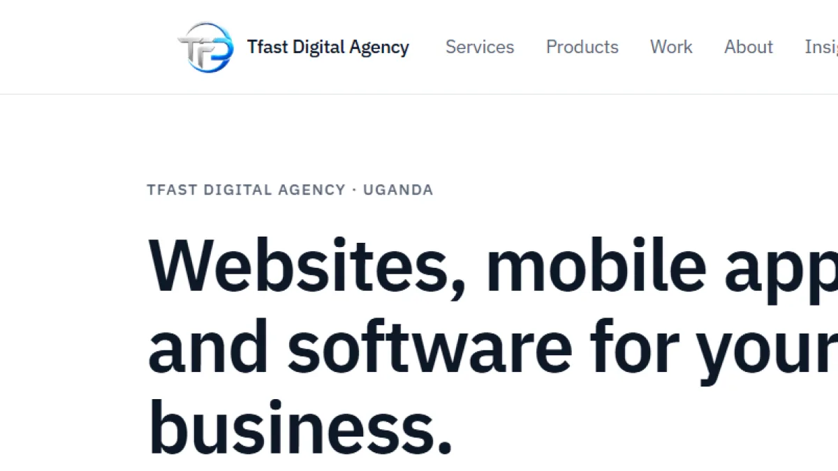 TFast Digital Agency website