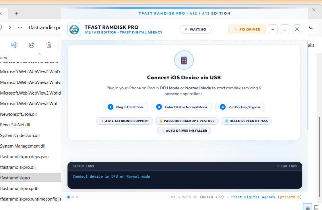 Tfast Ramdisk Pro Interface 1