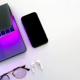Laptop and mobile devices photographed in Kampala