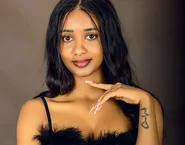 Woman photographed in a Kampala portrait studio