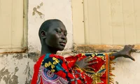 Fashion portrait in colourful African attire