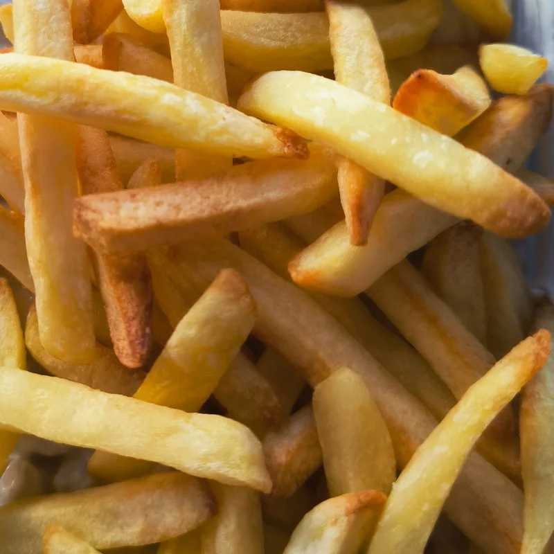 Fresh golden French fries