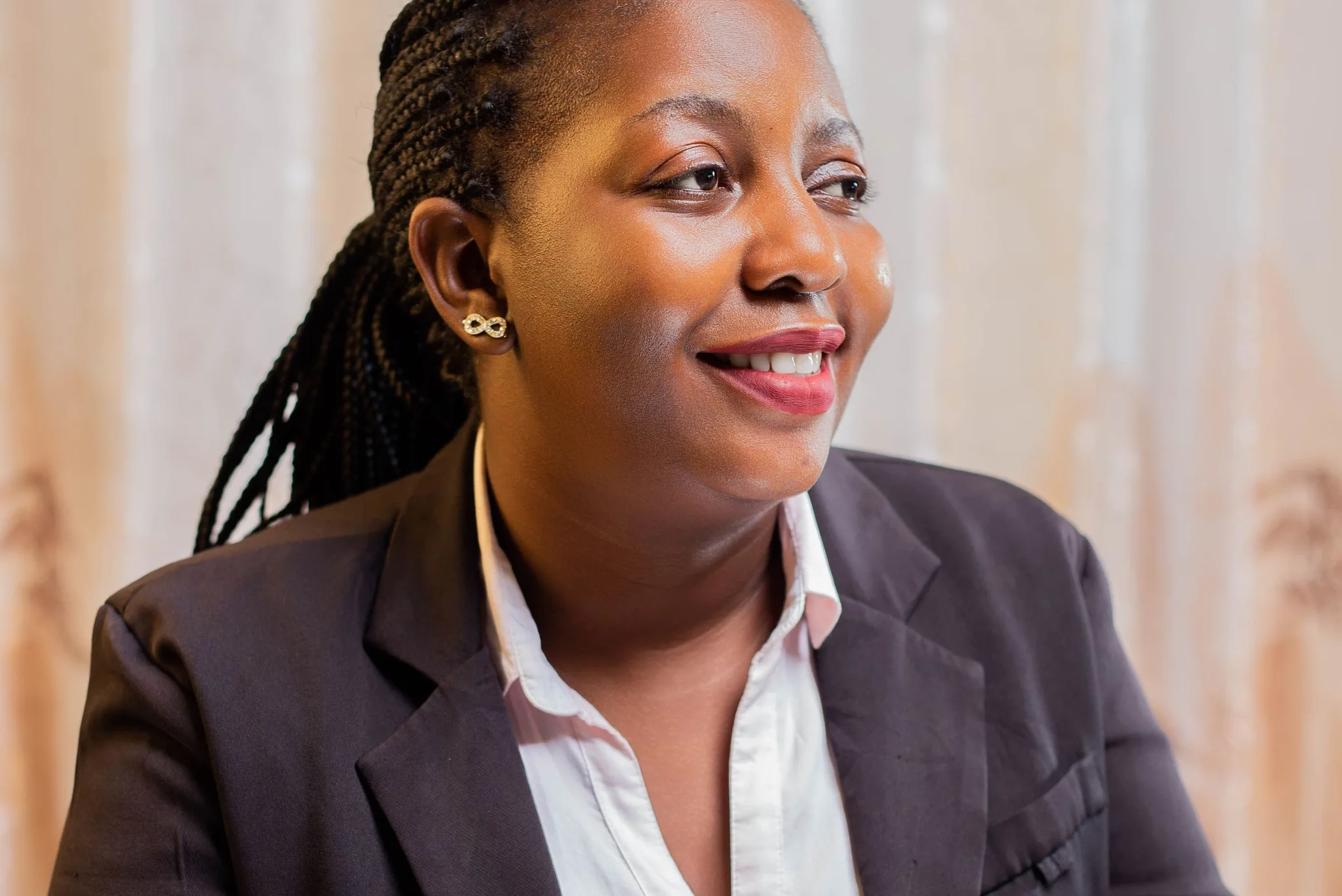 Professional woman in smart office attire