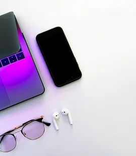 Laptop and mobile devices photographed in Kampala