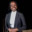 Professional woman in a dark suit