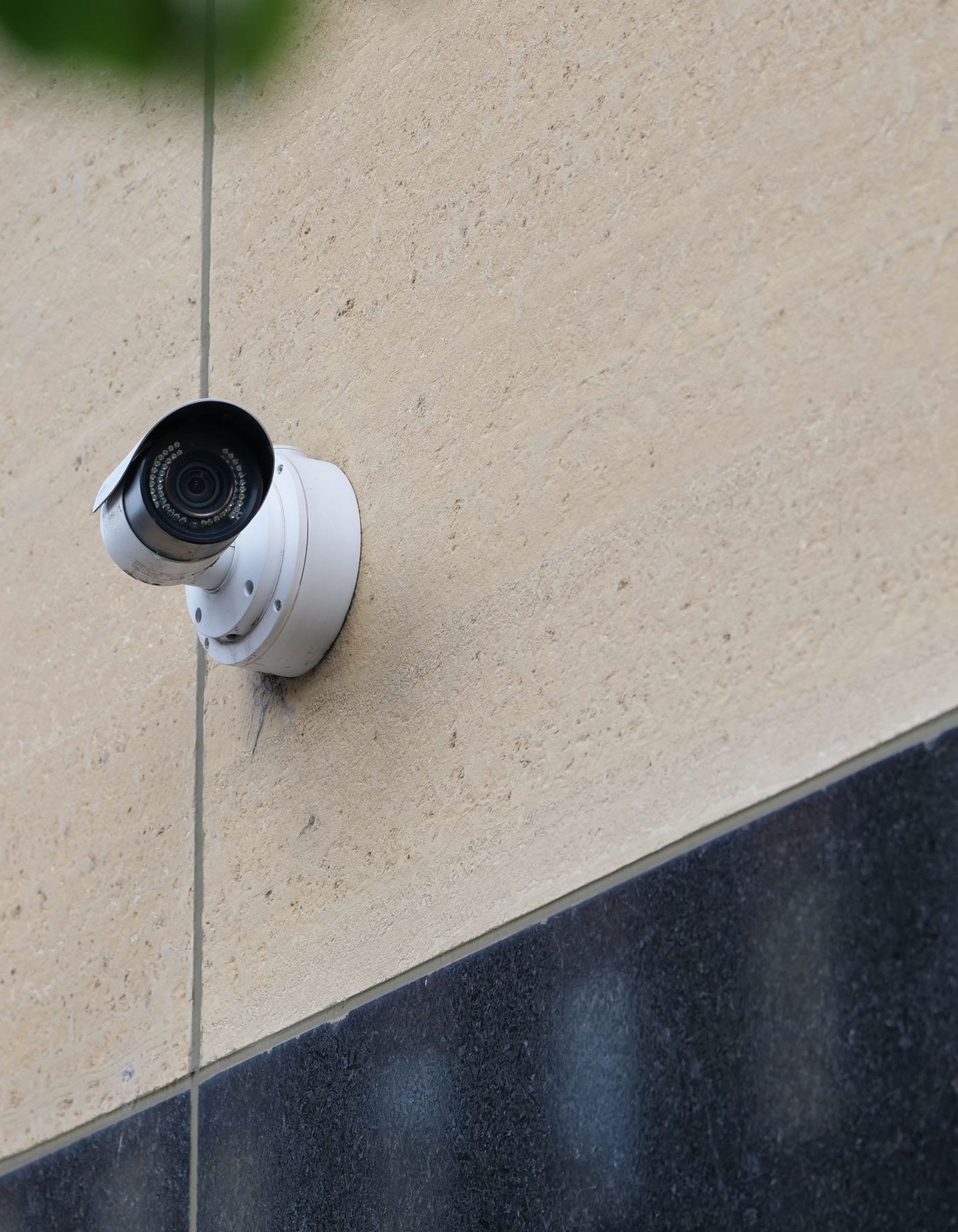 Wall-mounted CCTV security camera