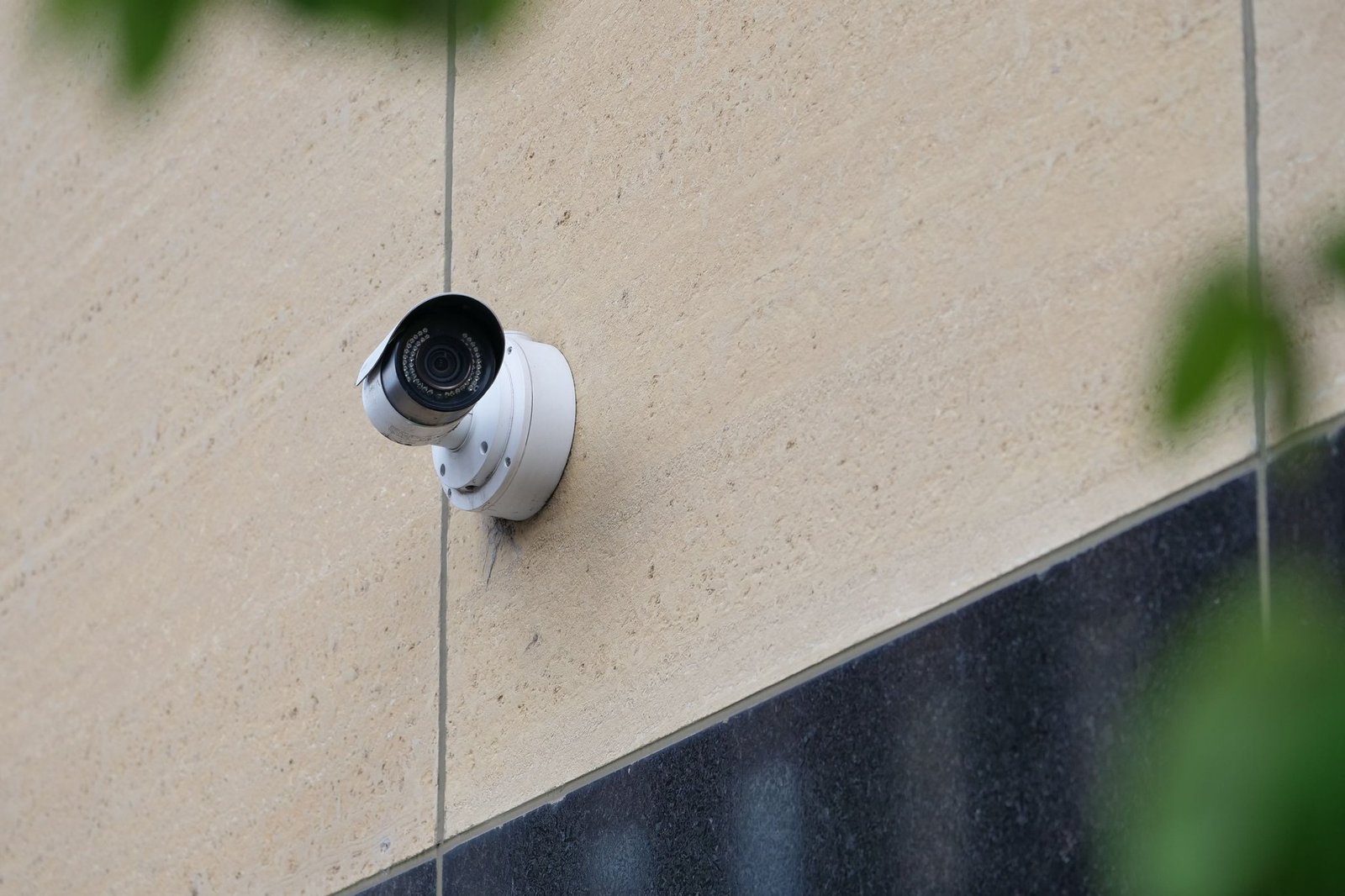 Wall-mounted CCTV security camera