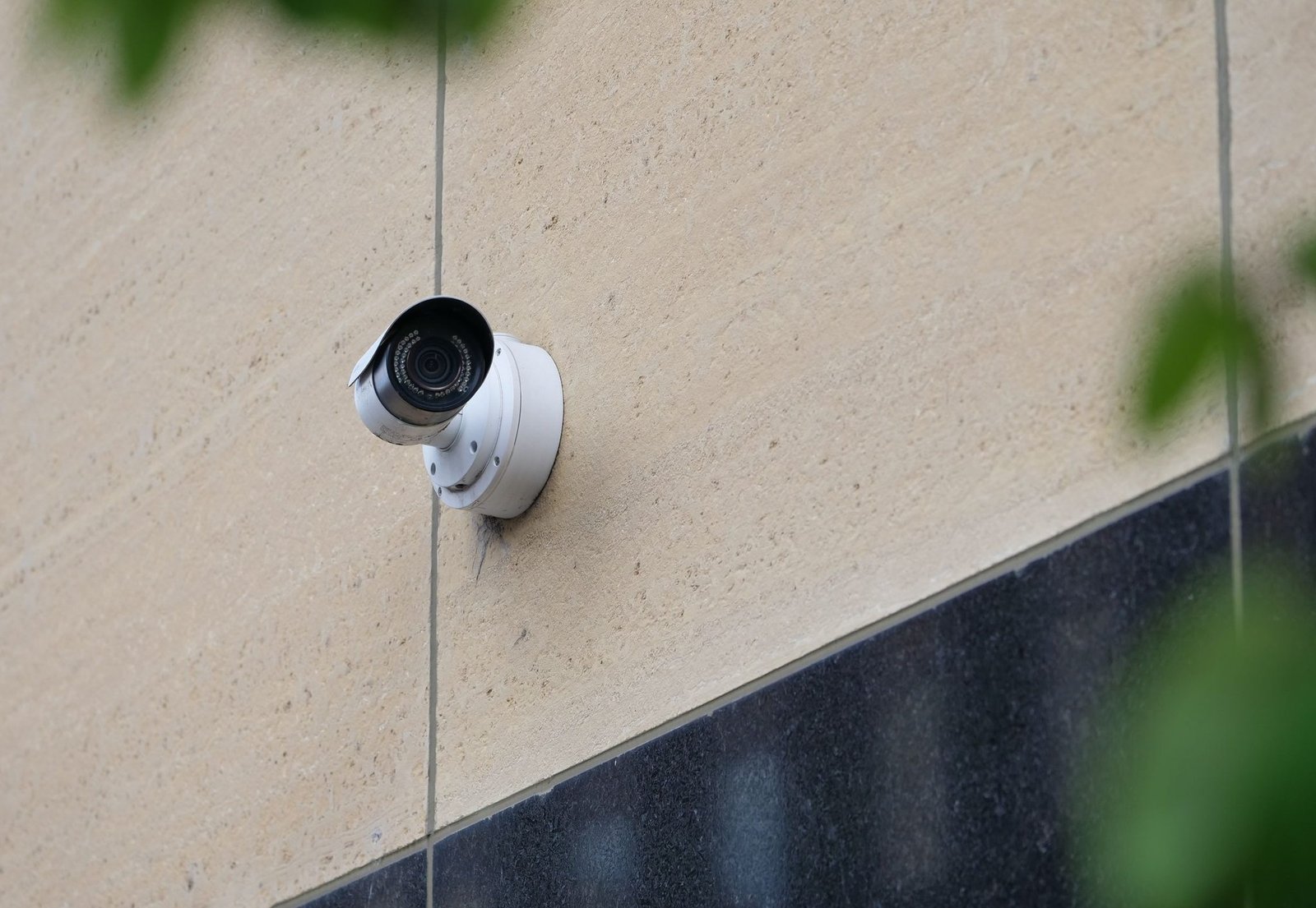 Wall-mounted CCTV security camera