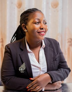 Professional woman in smart office attire