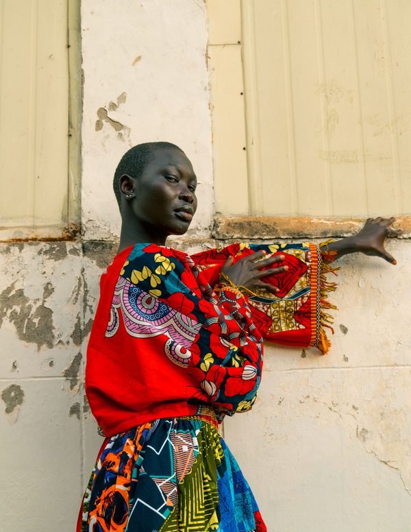 Fashion portrait in colourful African attire