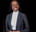 Professional woman in a dark suit